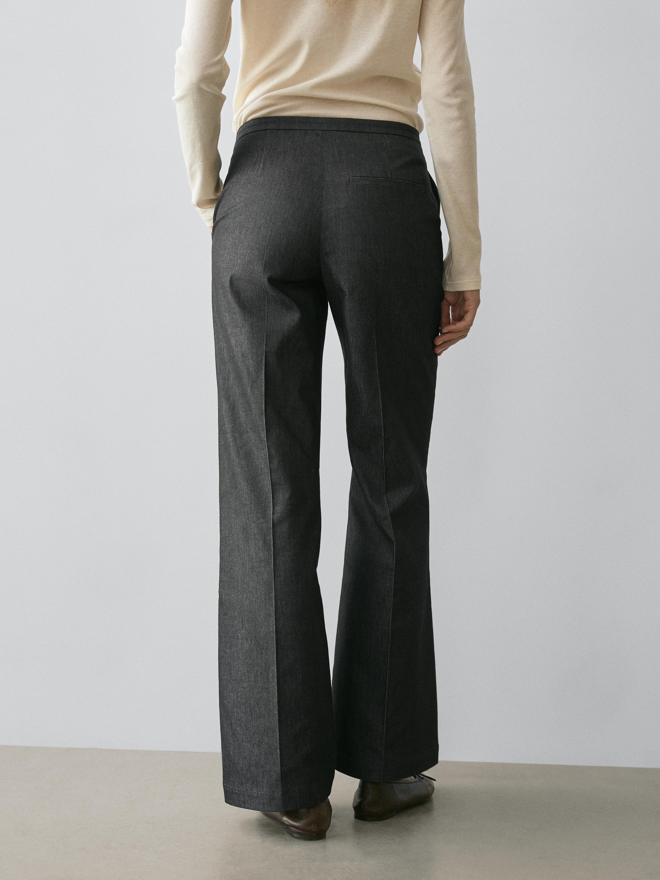 Flare fit trousers